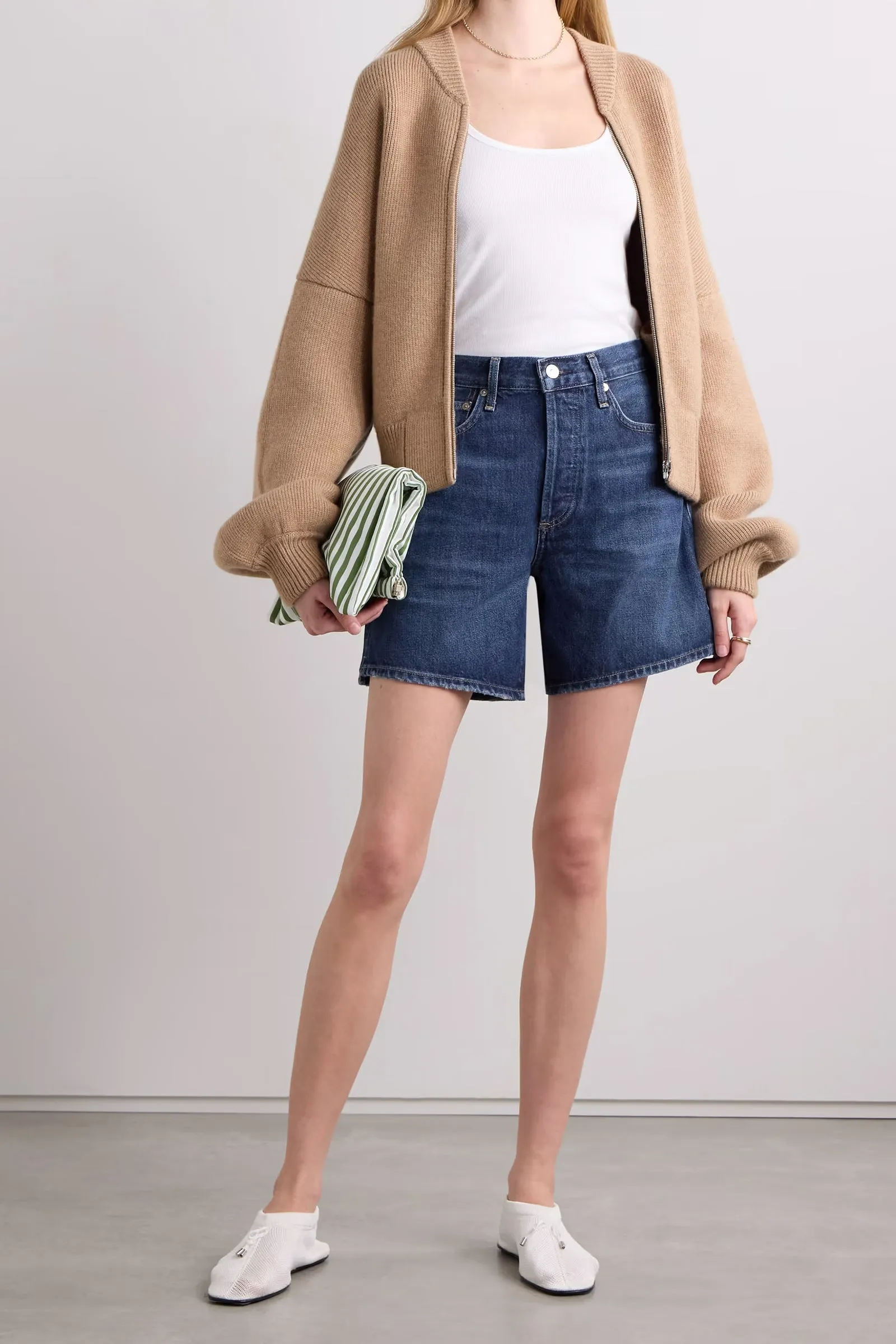 Marlow Distressed Organic Denim Shorts