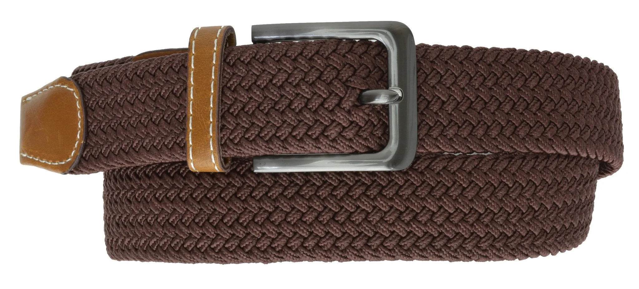 Marshal Braided Elastic Stretch Belts with Gunmetal Buckle  S110