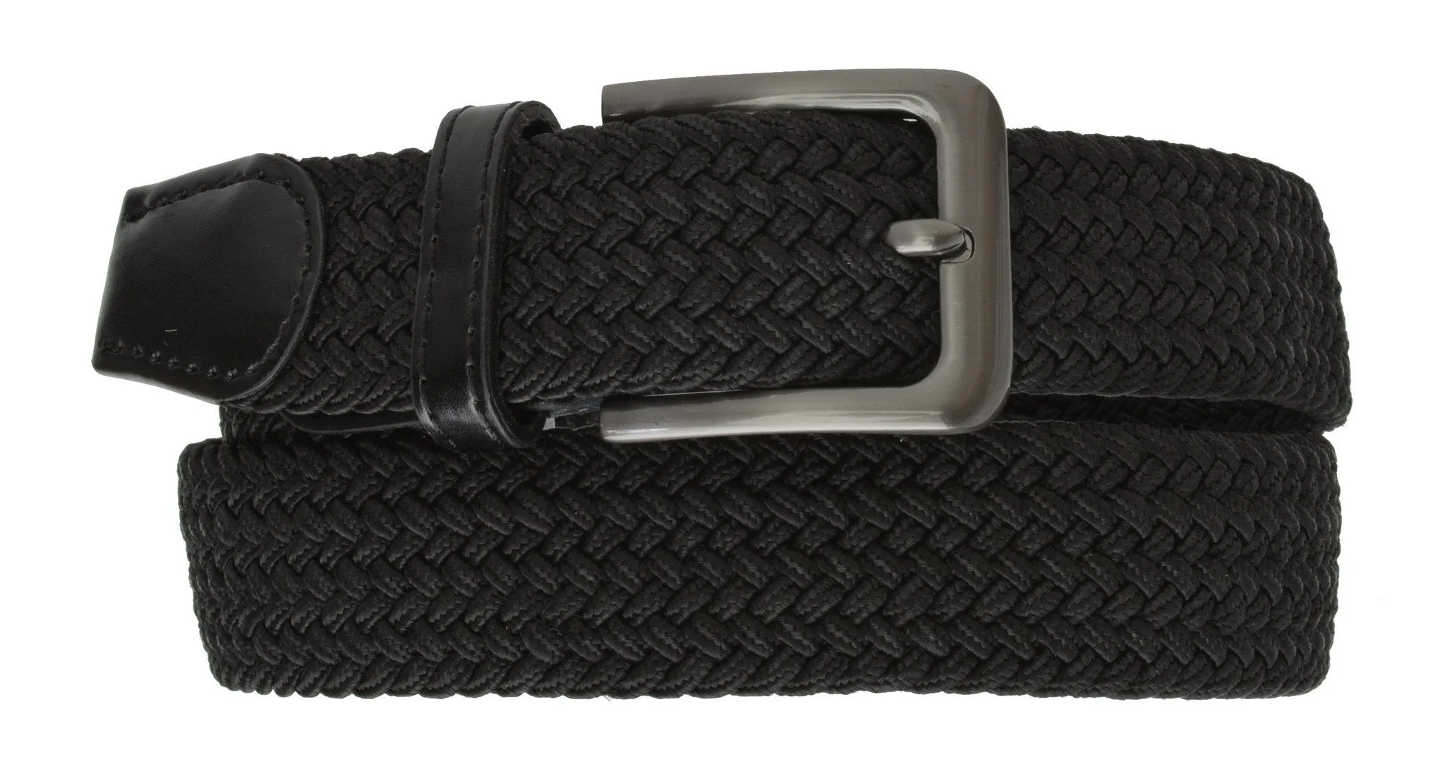 Marshal Braided Elastic Stretch Belts with Gunmetal Buckle  S110