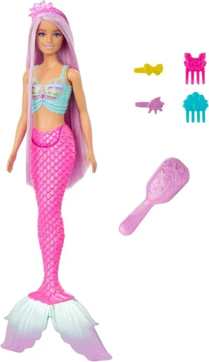 Mattel Barbie Mermaid Doll With 7-inch-Long Fantasy Hair & Accessories For Styling Play