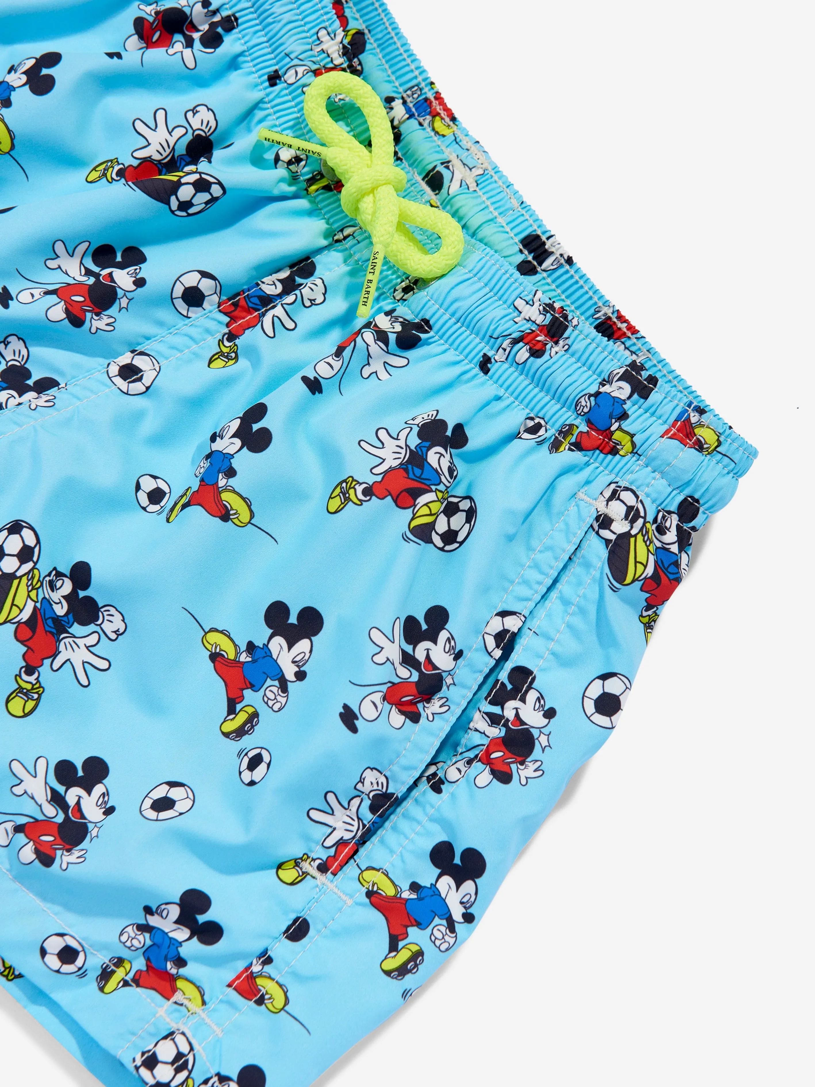 MC2 Saint Barth Boys Disney Mickey Football Swim Shorts in Blue