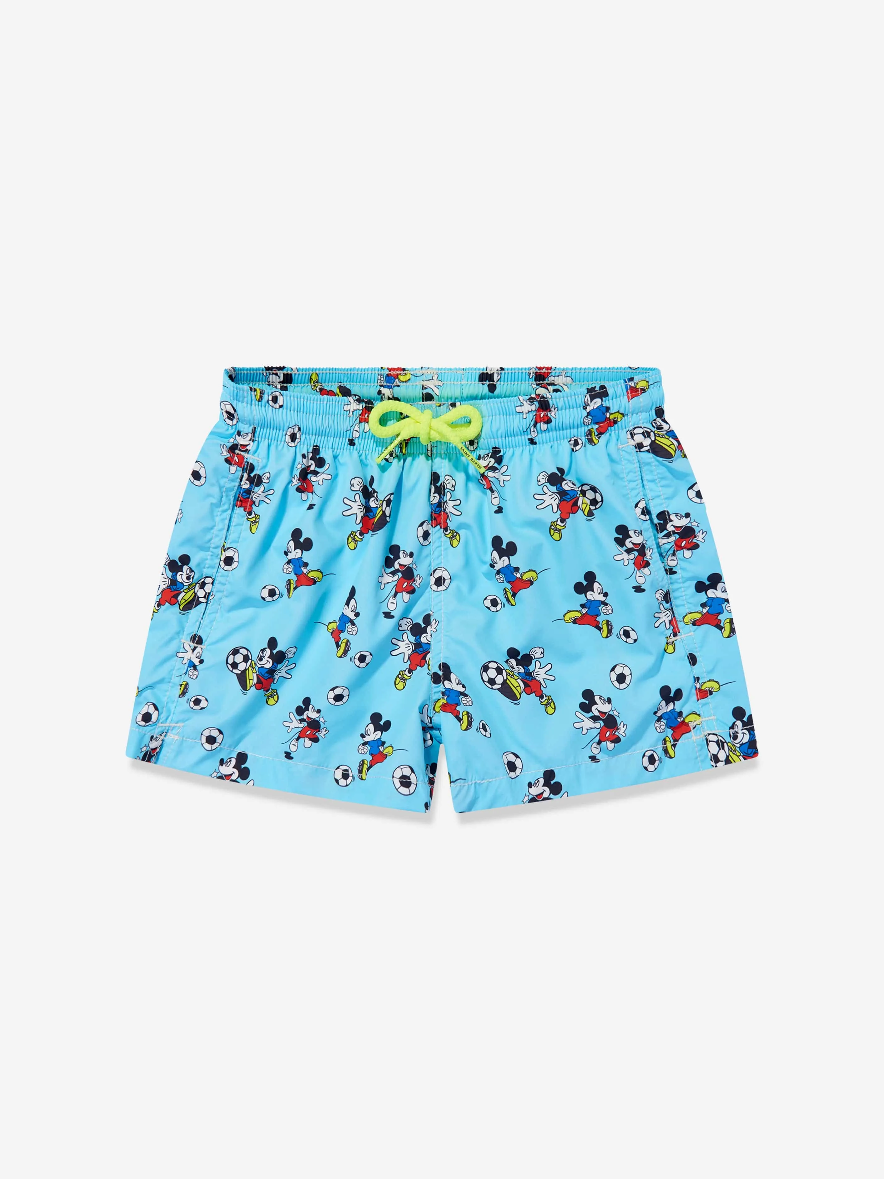 MC2 Saint Barth Boys Disney Mickey Football Swim Shorts in Blue