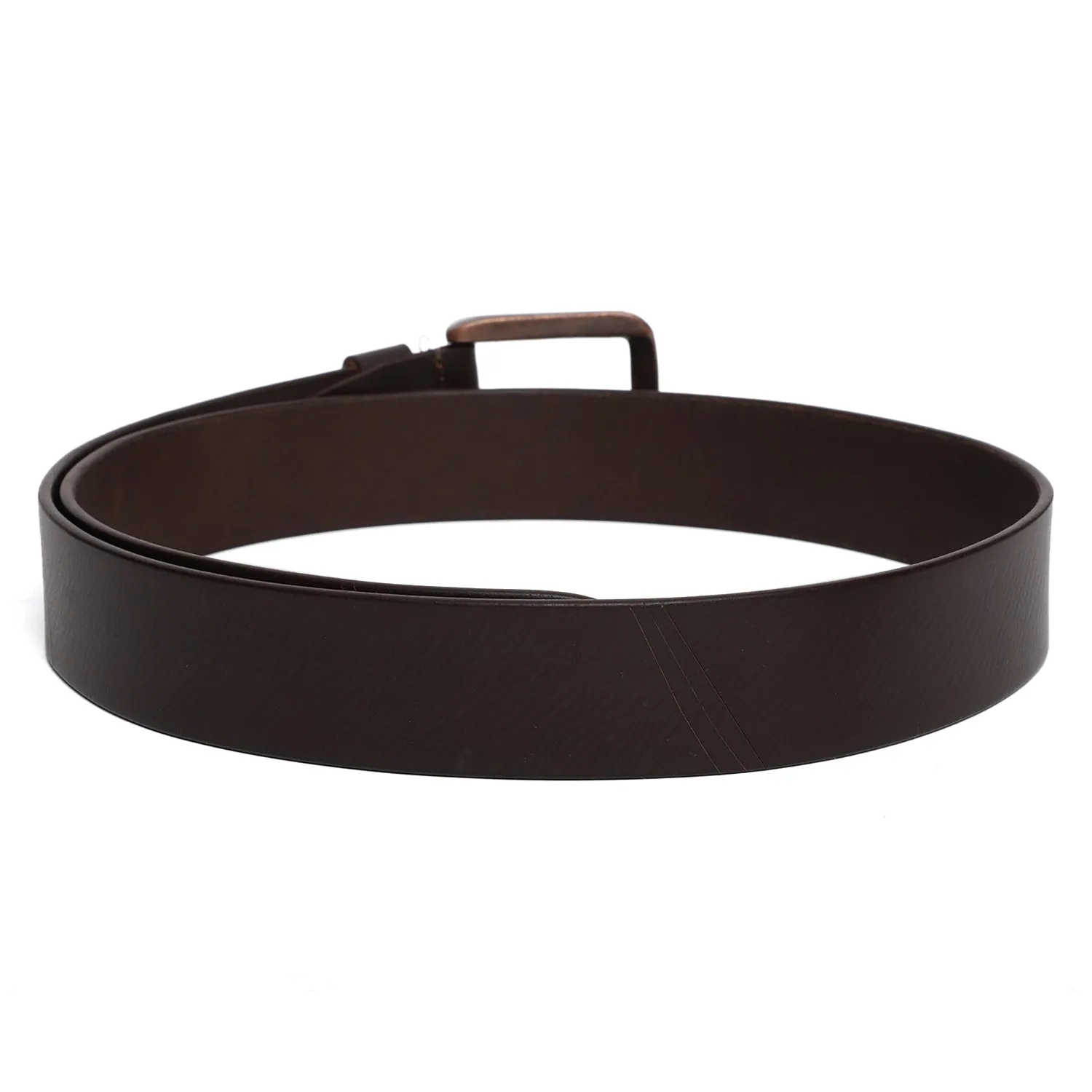 Men's Brown  Single Side Designer Belt