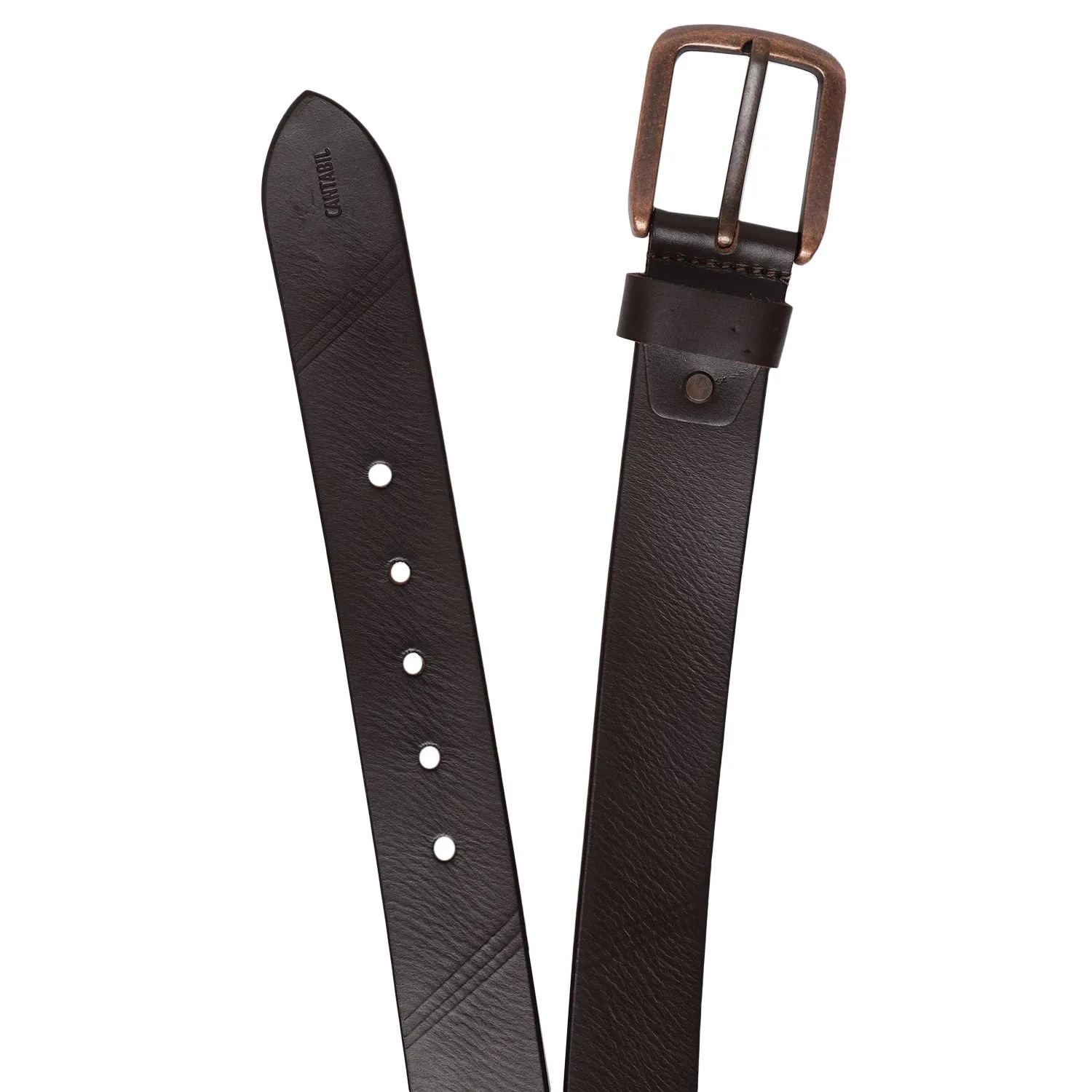 Men's Brown  Single Side Designer Belt