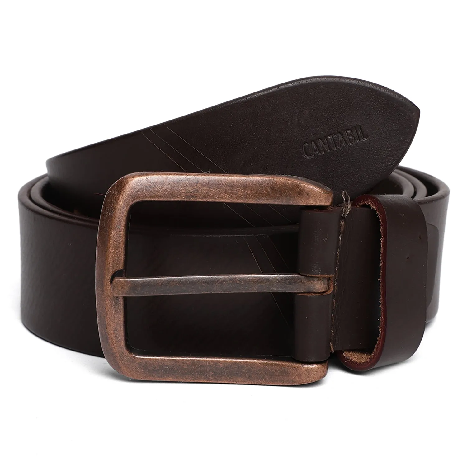 Men's Brown  Single Side Designer Belt