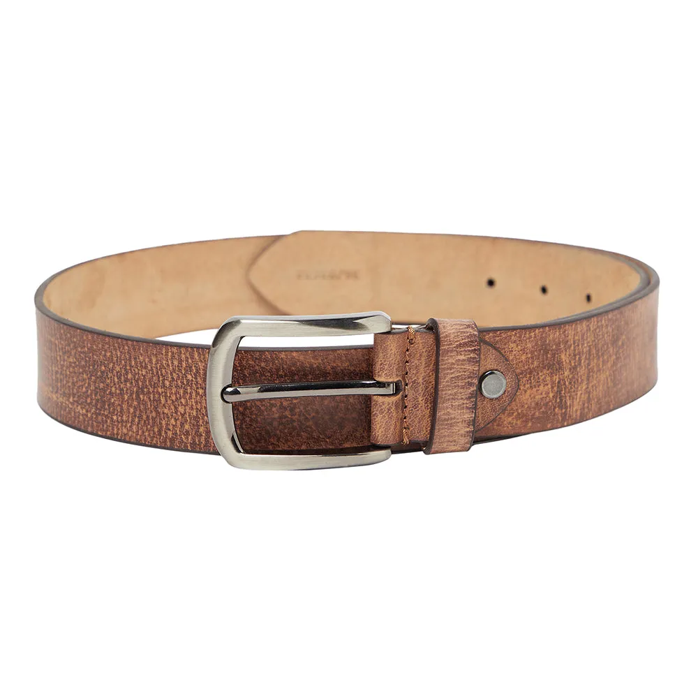 Men's Tan Casual Single Side Designer Belt