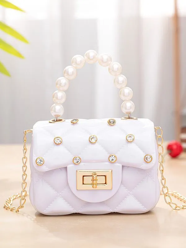 Mini Jelly Rhinestone Crossbody Purse