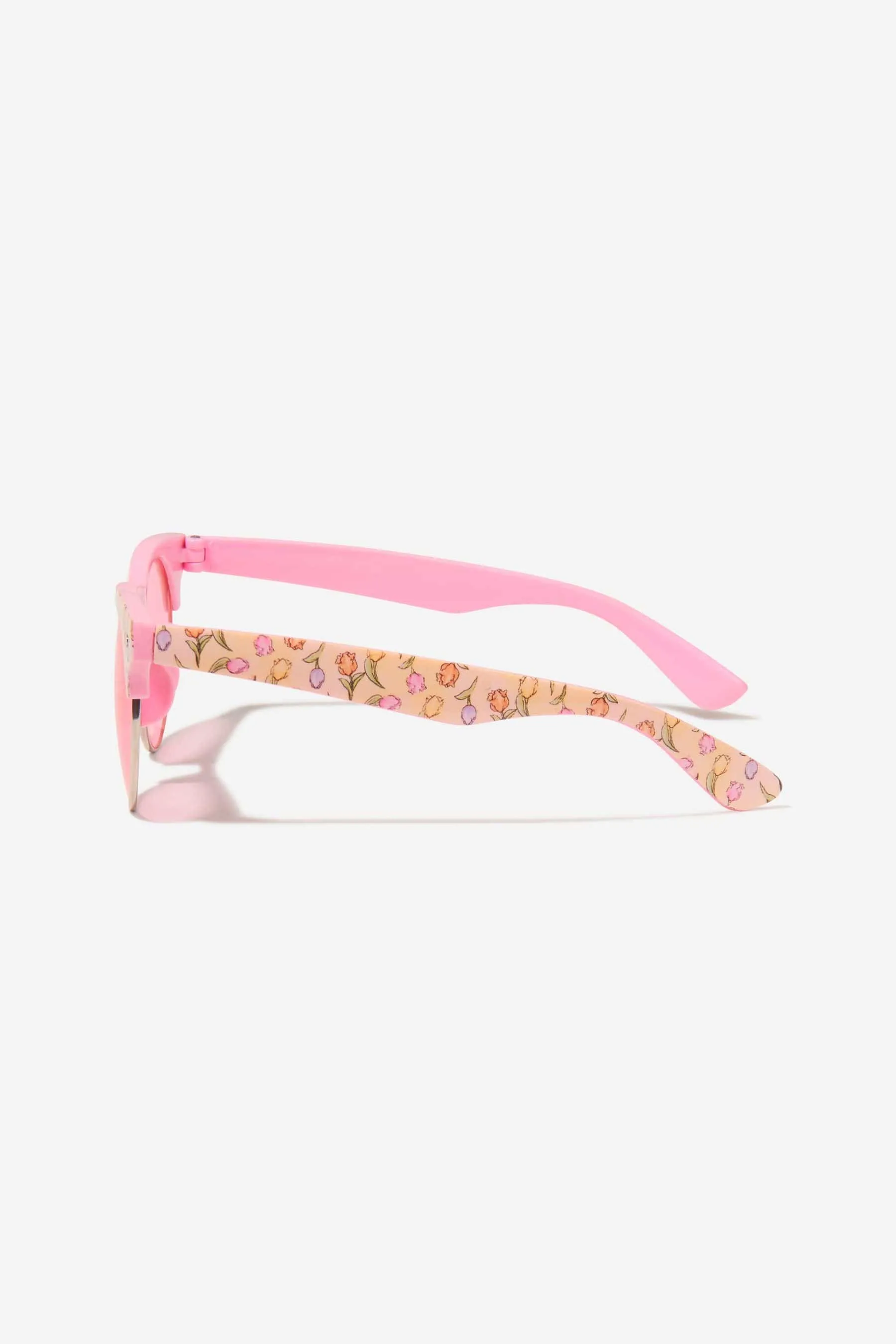 Monnalisa Girls Tulip Sunglasses With Case In Pink