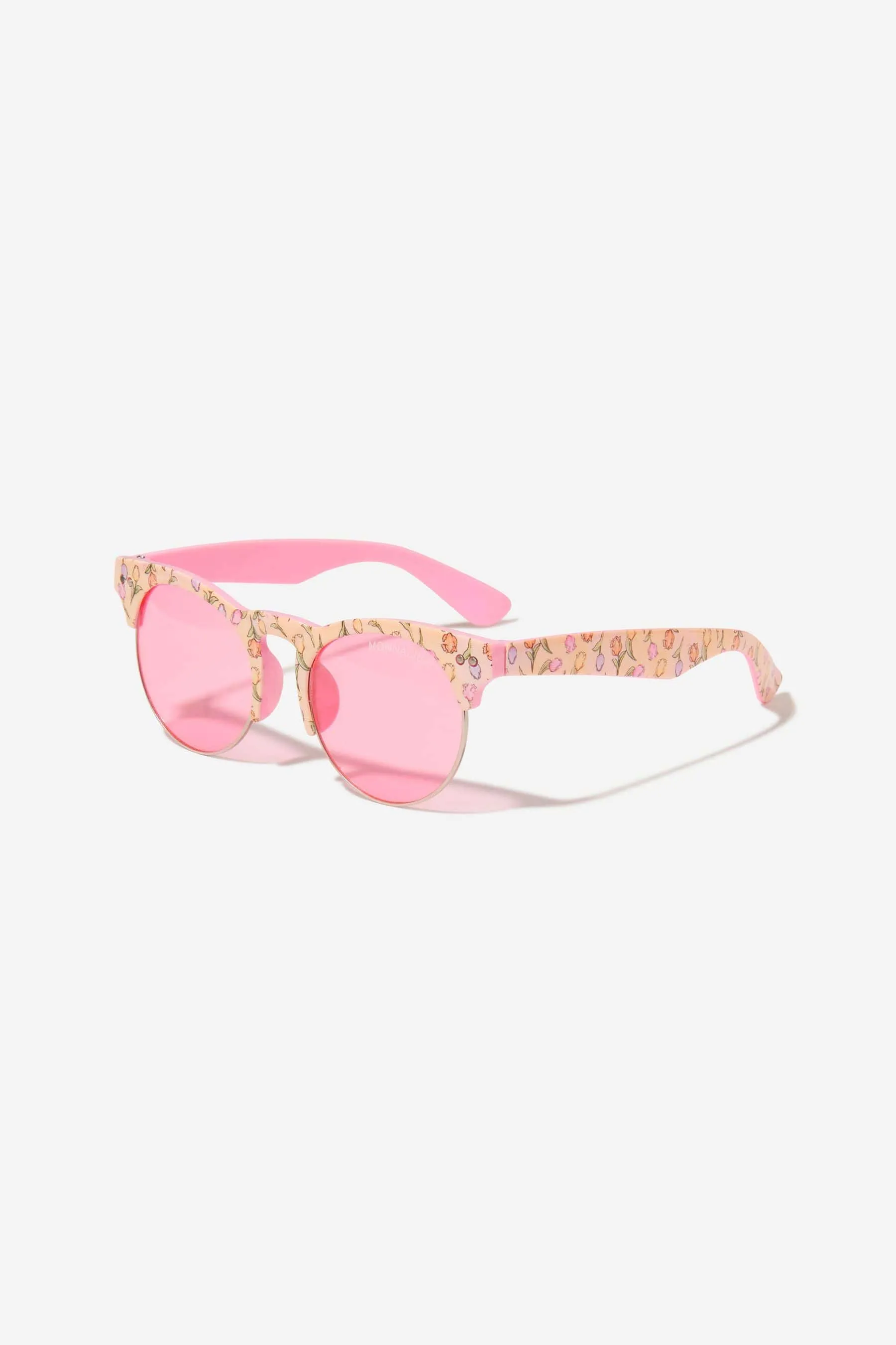 Monnalisa Girls Tulip Sunglasses With Case In Pink