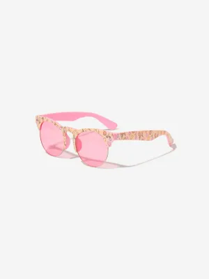 Monnalisa Girls Tulip Sunglasses With Case In Pink