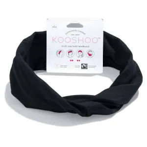 Organic Twist Headbands - Jet Black