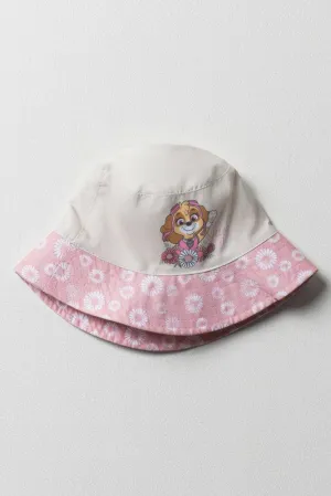 Paw Patrol Floral Bucket Hat Pink