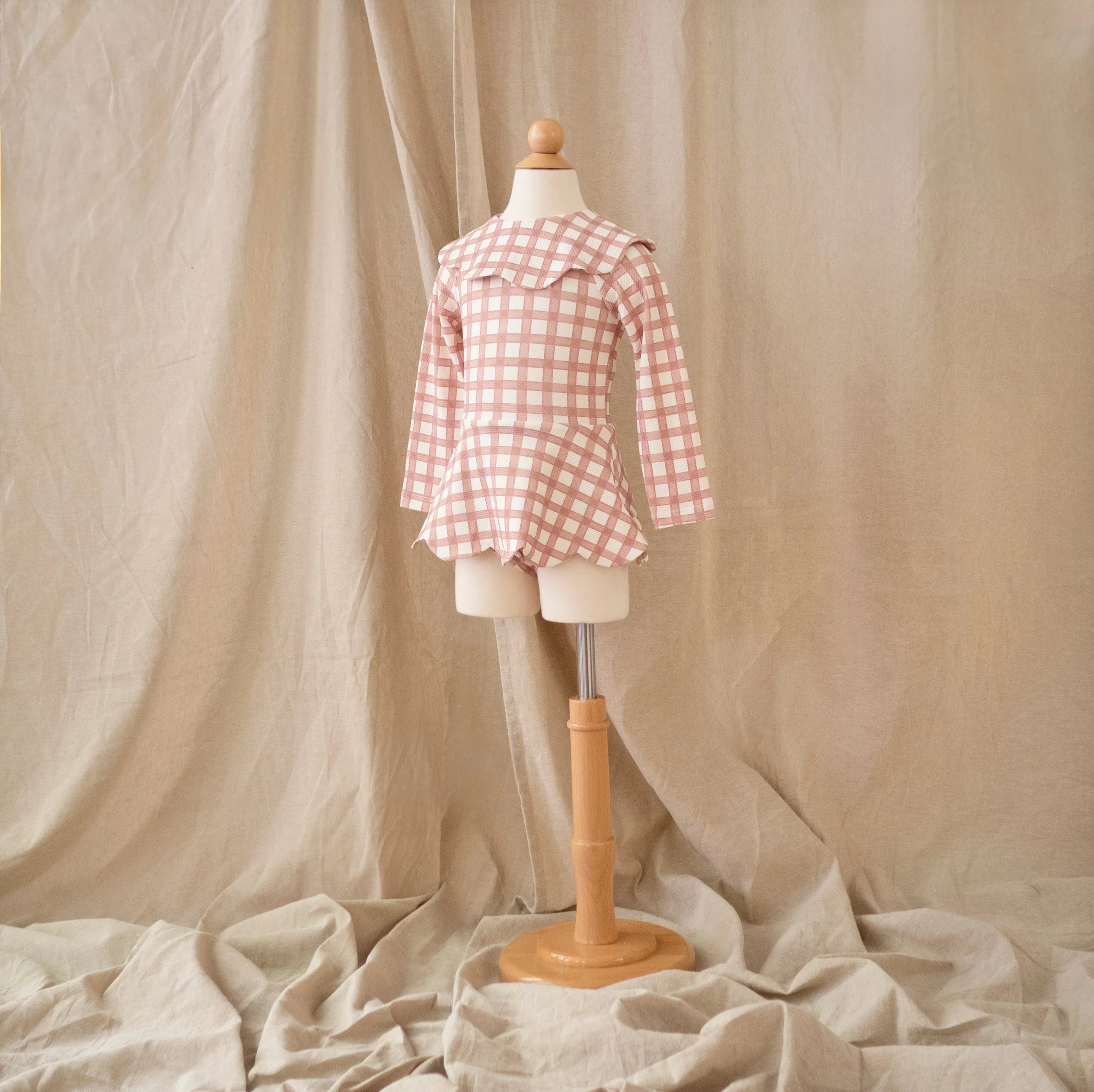 Petal Bodysuit · Gingham