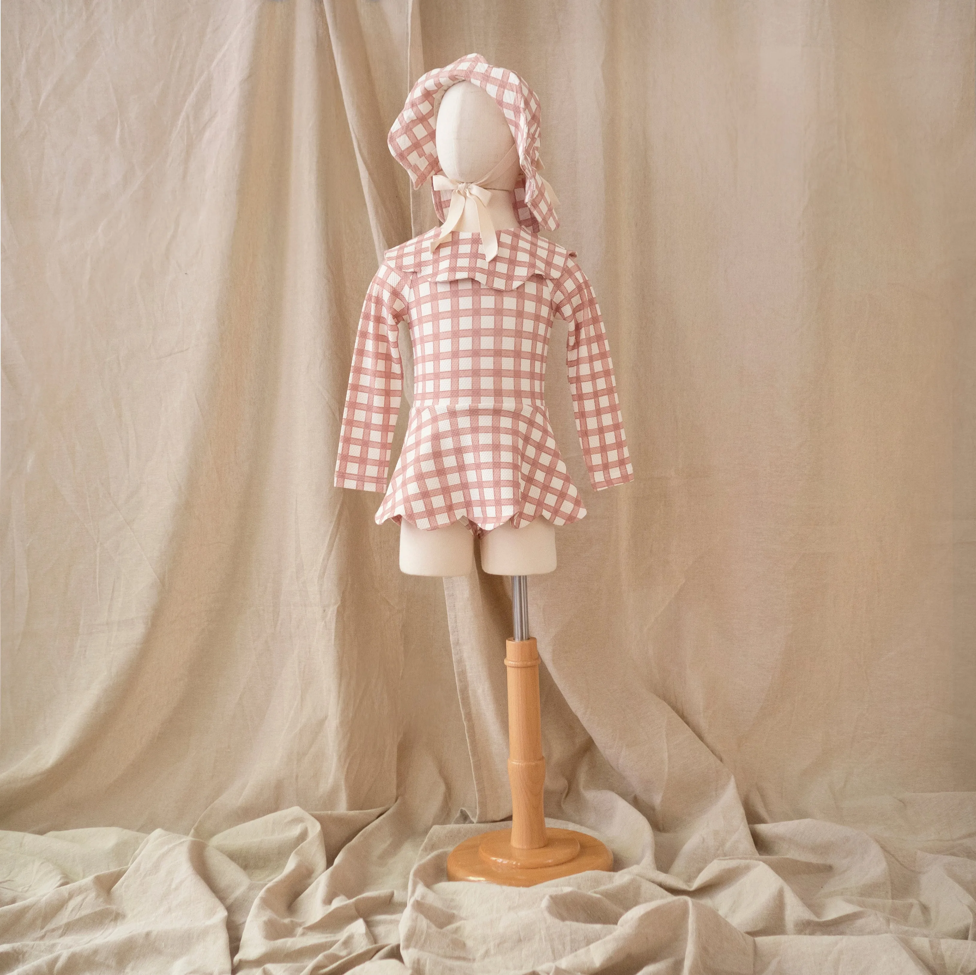 Petal Bodysuit · Gingham