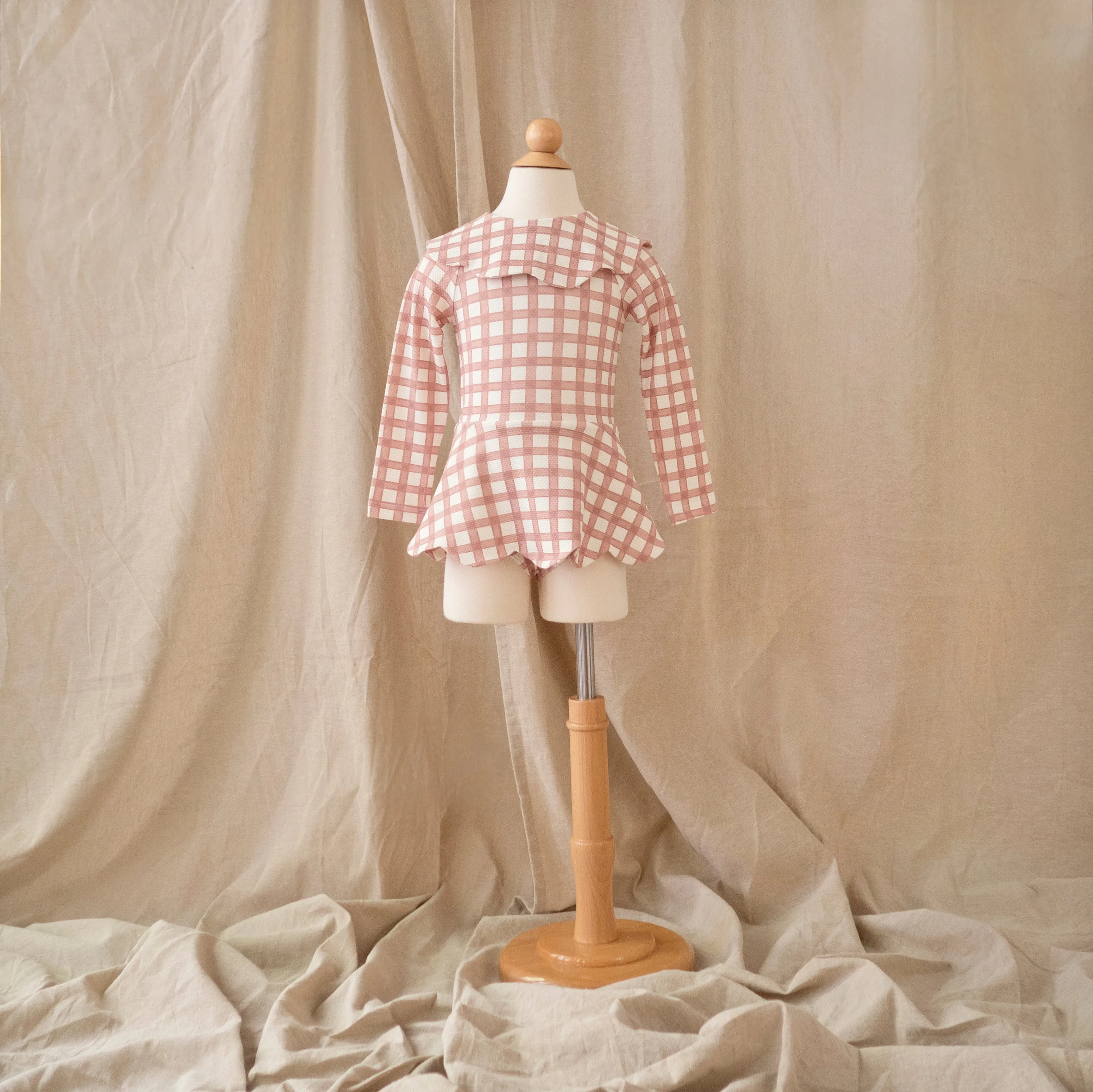 Petal Bodysuit · Gingham