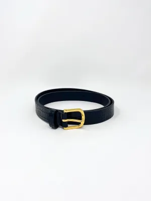 Rebecca Belt in Black Embossed