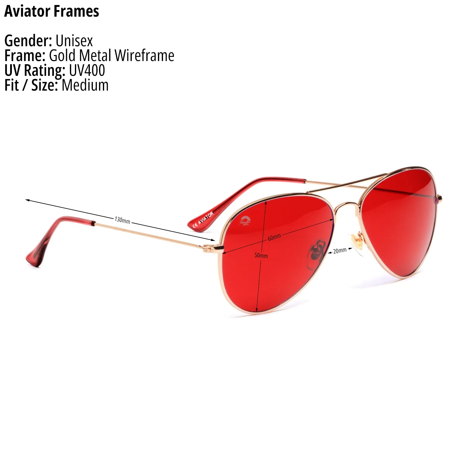 Red - Aviator Frame