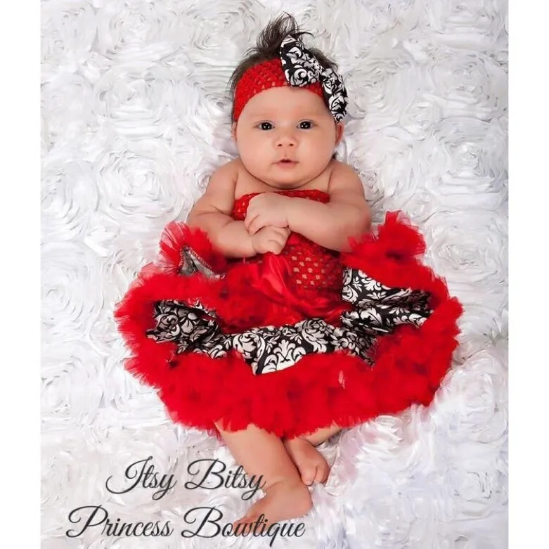 Red Damask Pettiskirt