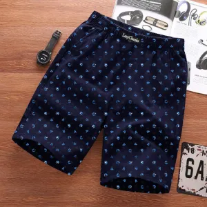 Regular Fit New Trendy and Casual Printed Premium Boxer Shorts For Men | Navy Blue | By LazyChunks