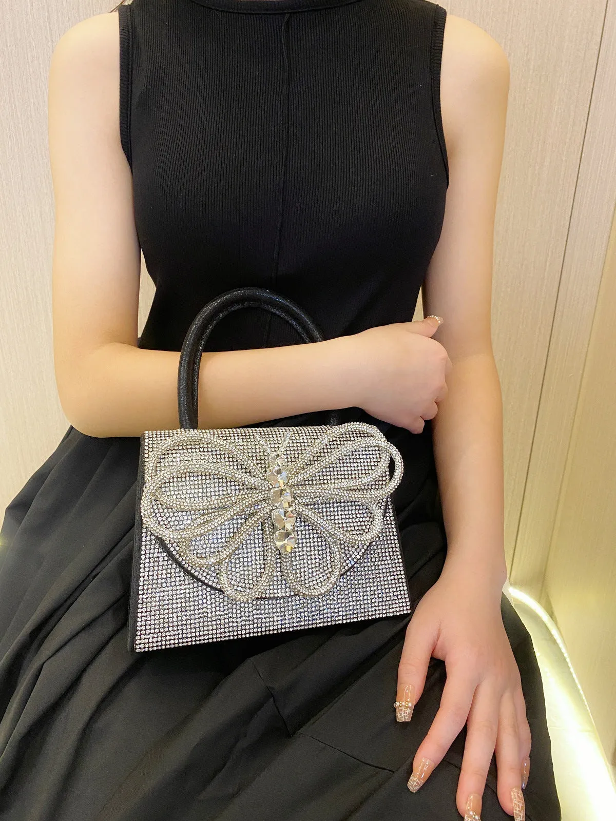 Rhinestone Butterfly Handbags