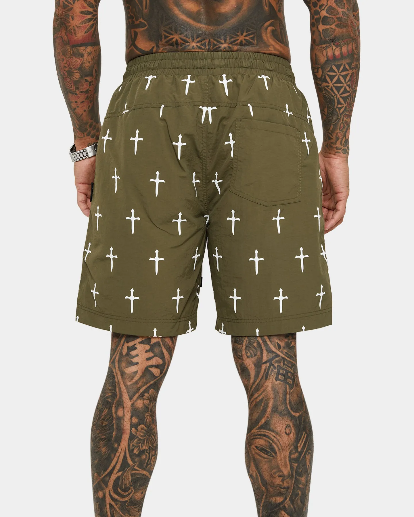 Saint Morta Daggers Shorts Army Green