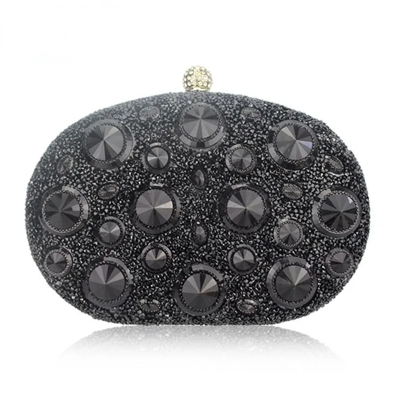 Stylish Luxury Women's Minaudiere Clutch With Imitation Crystal For Wedding Party