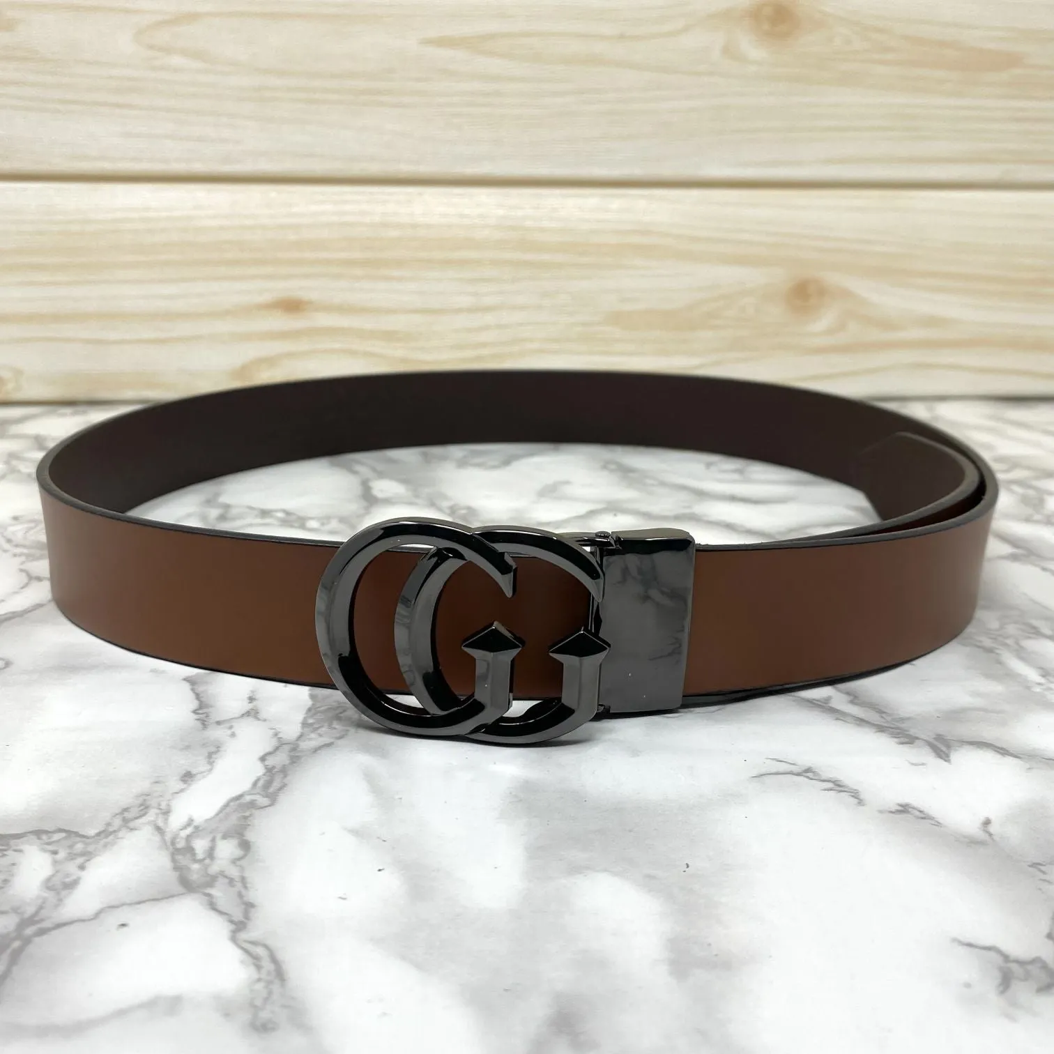 Stylish New Arrival GG Letter Pure Leather Belt-JonasParamount