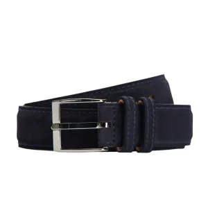 Suede Belt in Navy