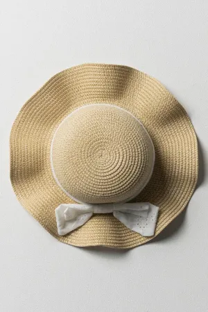 Toddler Styled Straw Wide Brim