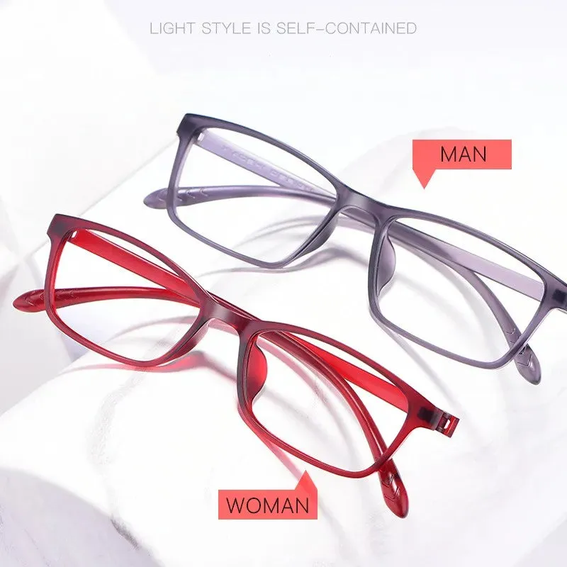 Ultralight TR90 Screwless Design Photochromic Progressive Reading Glasses