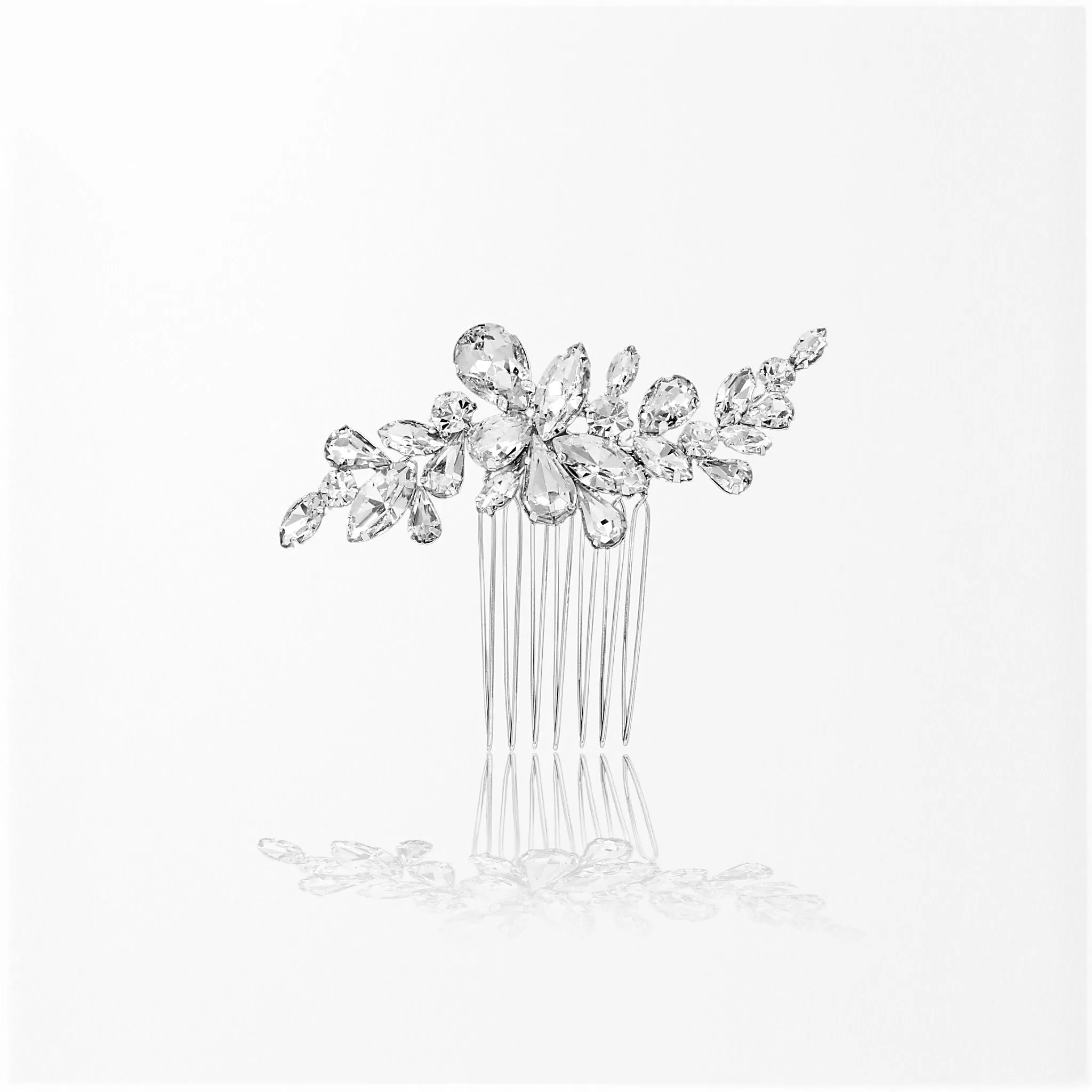 Waterdrop and Marquise Crystal Hair Comb